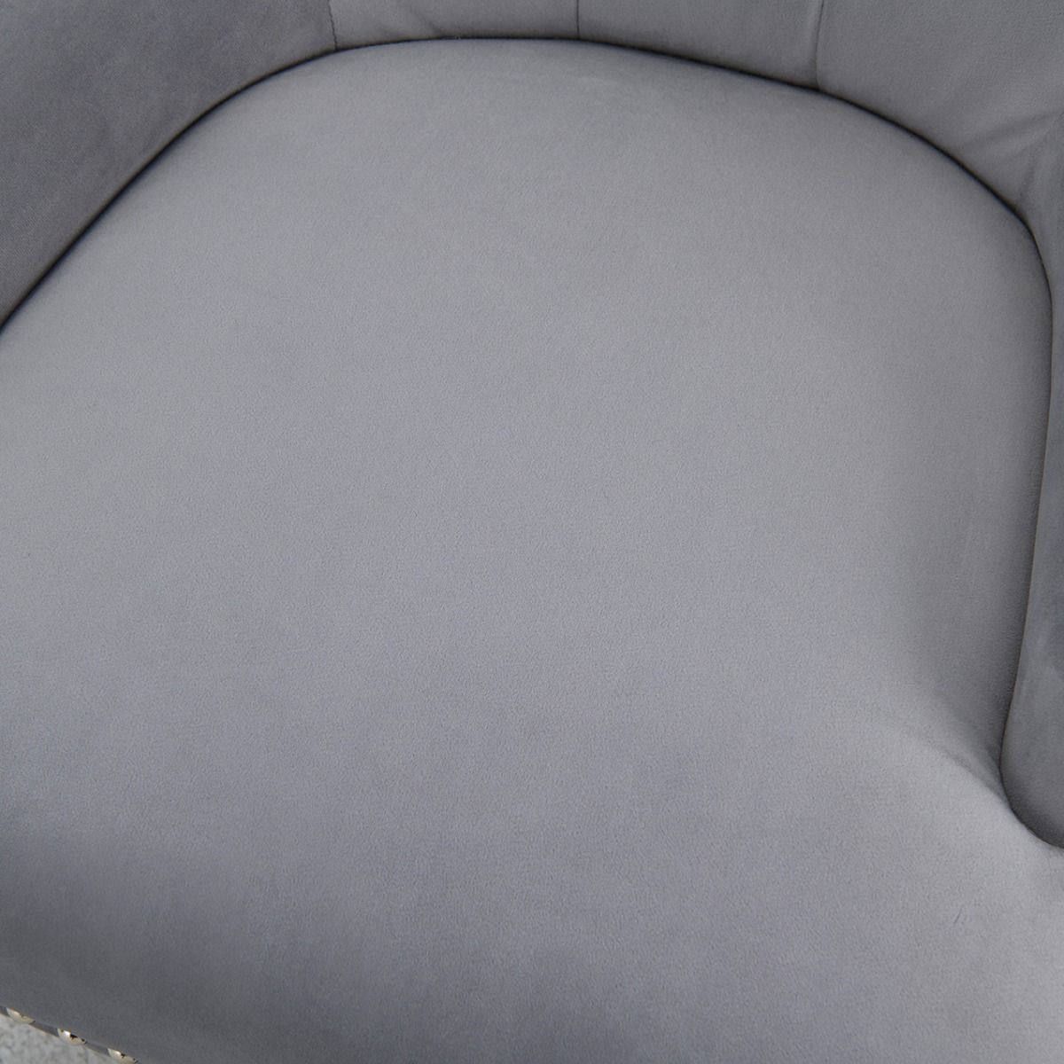 Set of 6 Lion Knocker Dining Chair-Grey Velvet