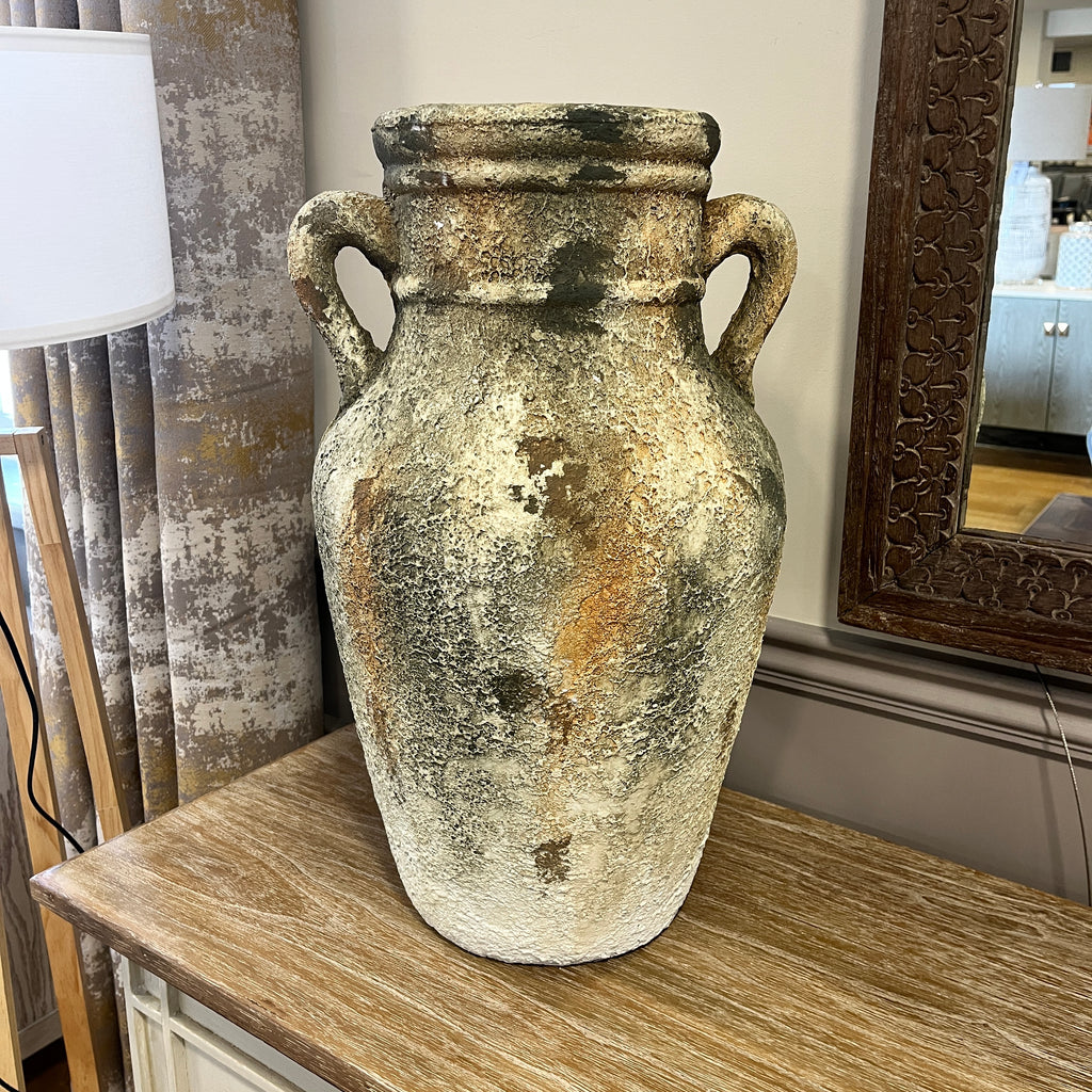 Rustic Ceramic Pot with Handles