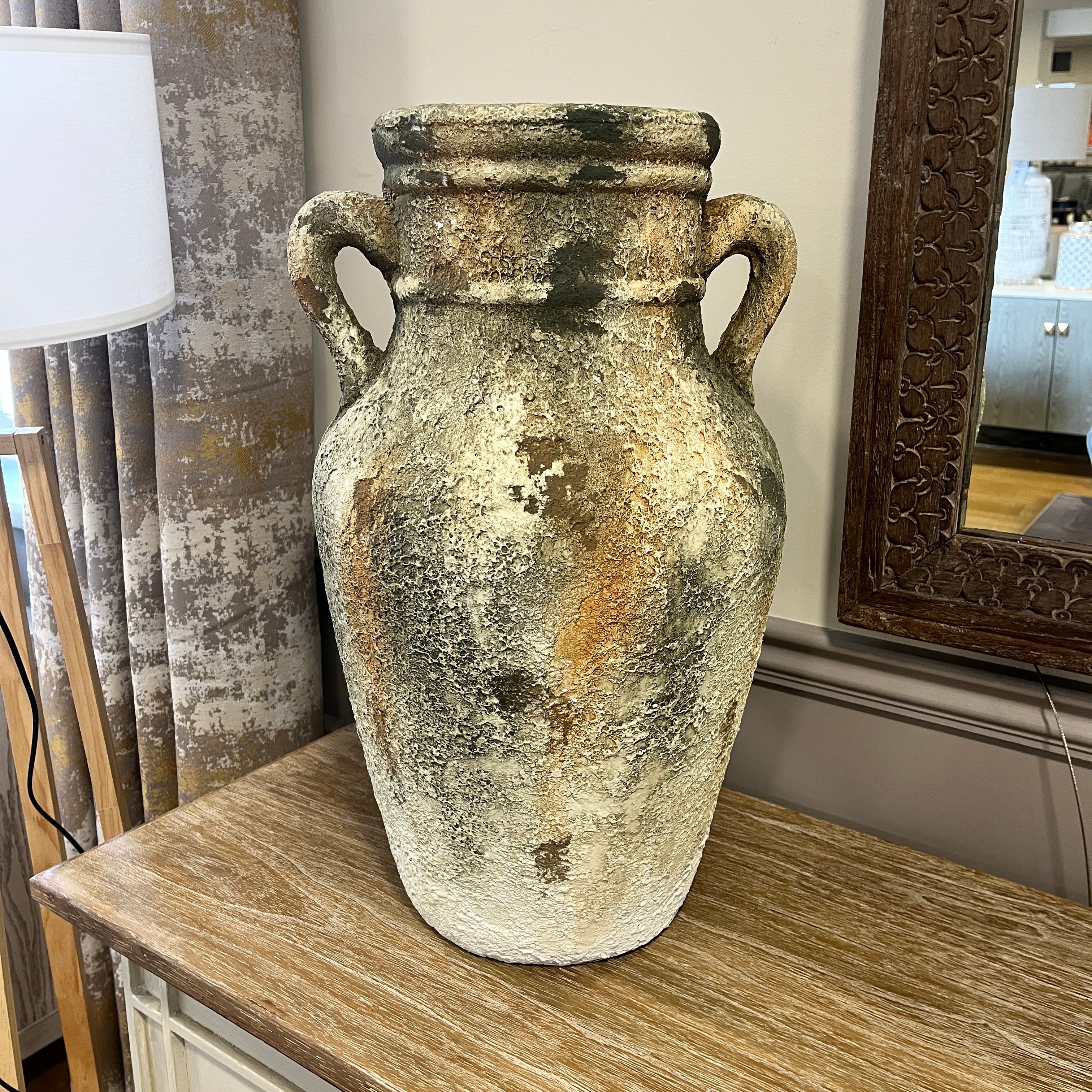Rustic Ceramic Pot with Handles