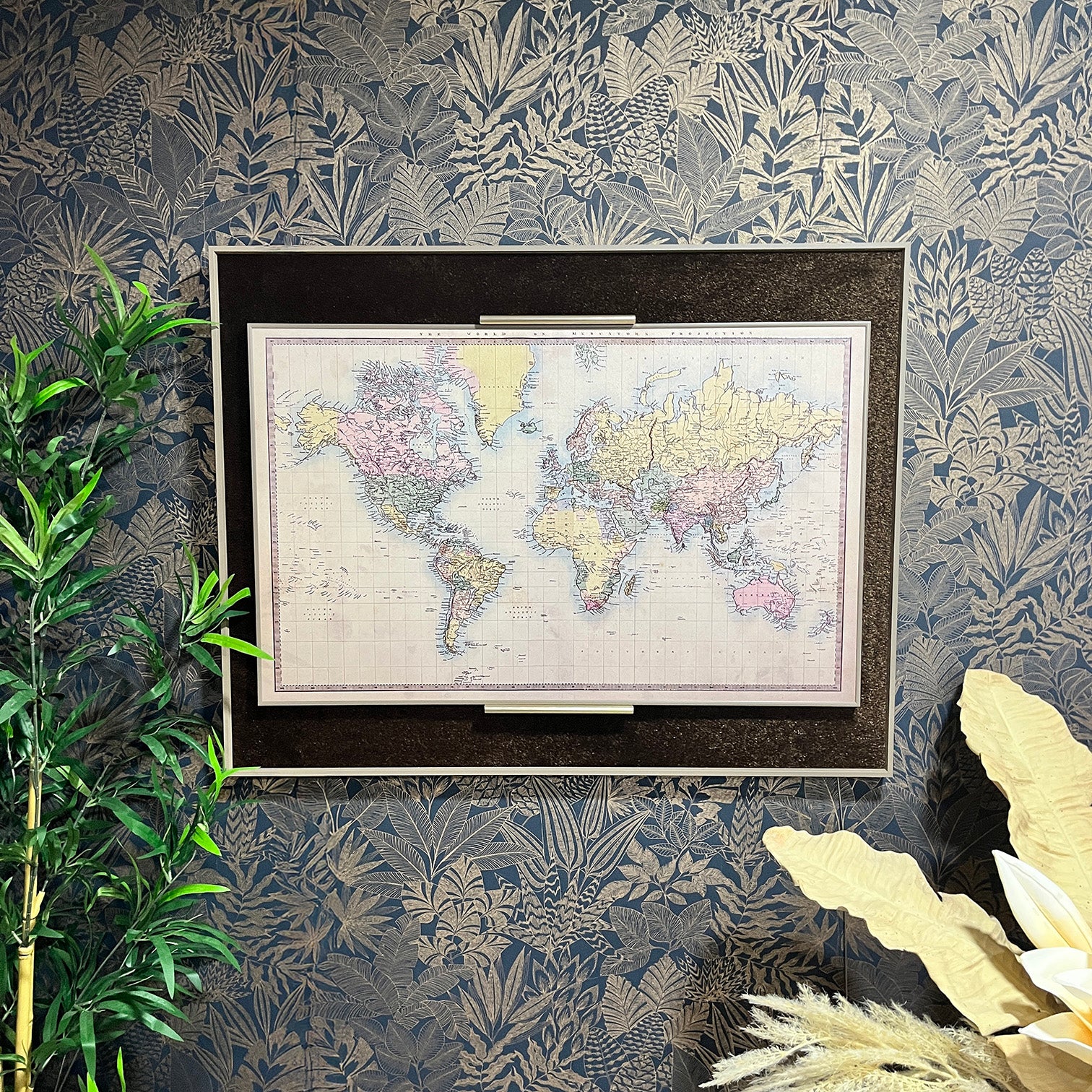 Vintage World Map Wall Art