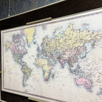 Vintage World Map Wall Art