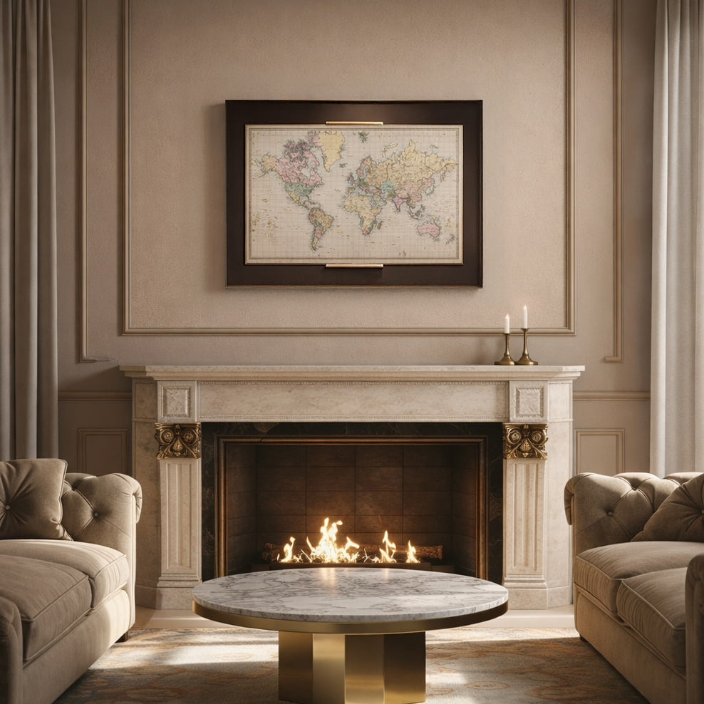 Vintage World Map Wall Art