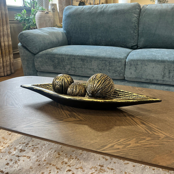 Resin Golden Leaf Bowl and Balls