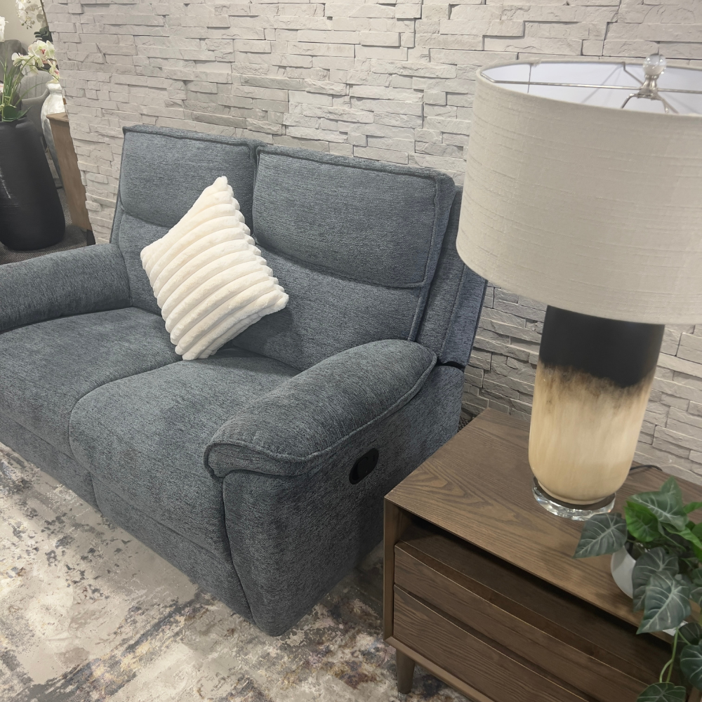 Midtown Recliner 2 Seater Sofa in Dark Grey