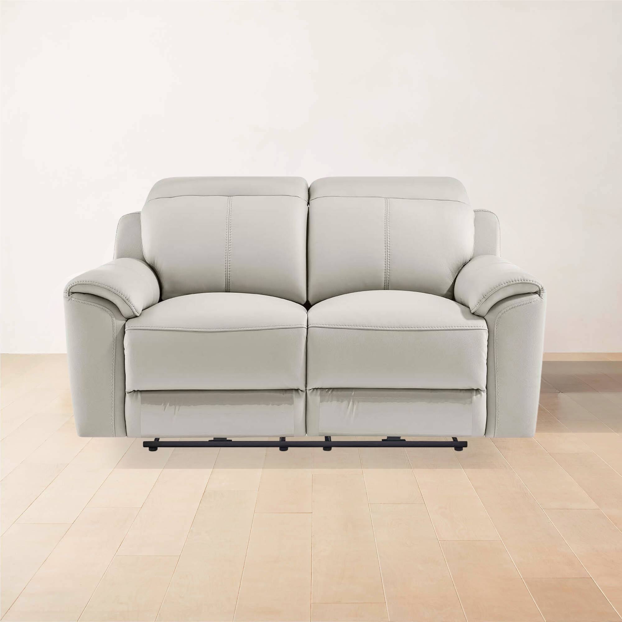 Madrid 2 Seater Electric Recliner - Light Grey