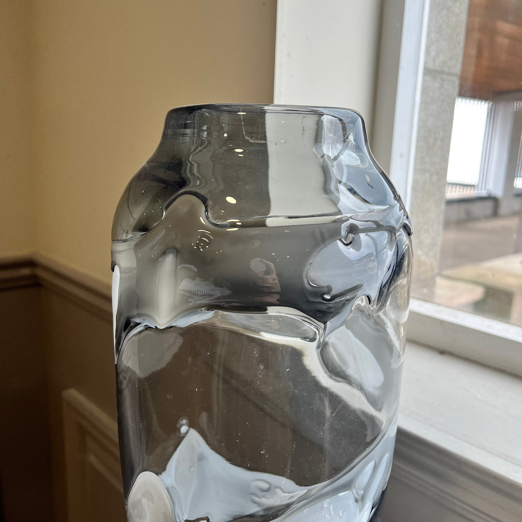 Grey Drip Vase