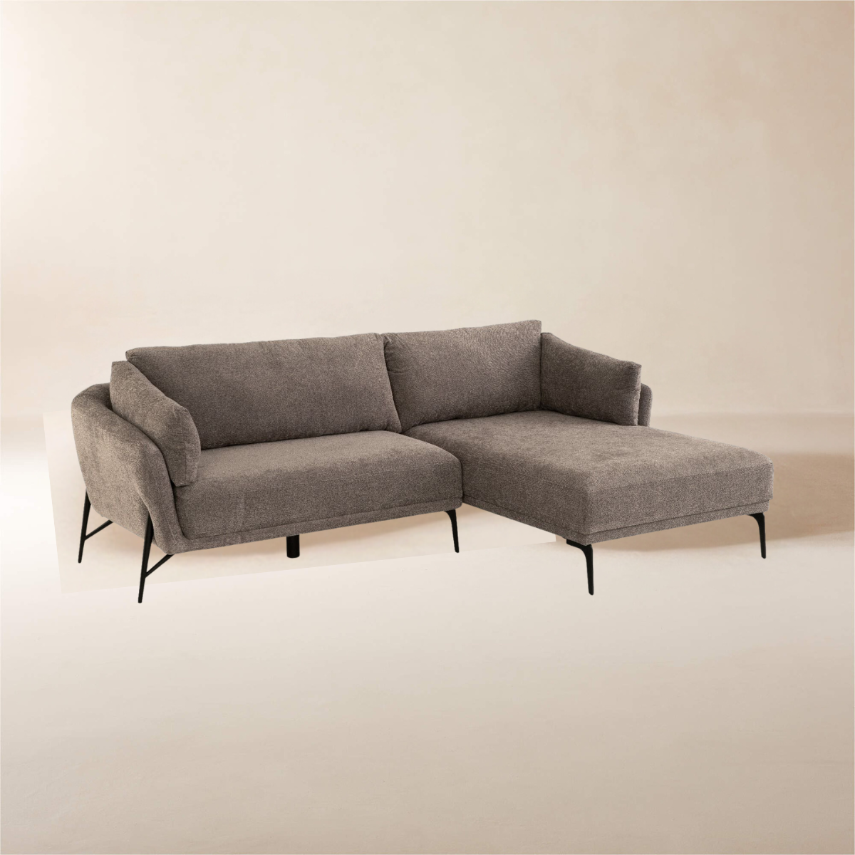 Hilton Corner Sofa - Dark Grey  (right)