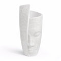Tall Face Vase Pearl