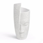 Tall Face Vase Pearl