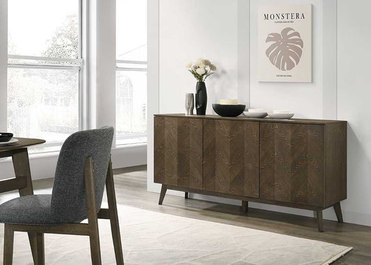 Alice 3 Door Sideboard in colour Wenge