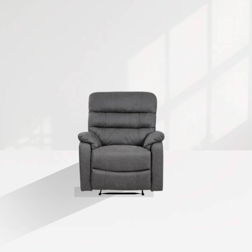Taylor Recliner Chair - Leather Air - Antique Grey