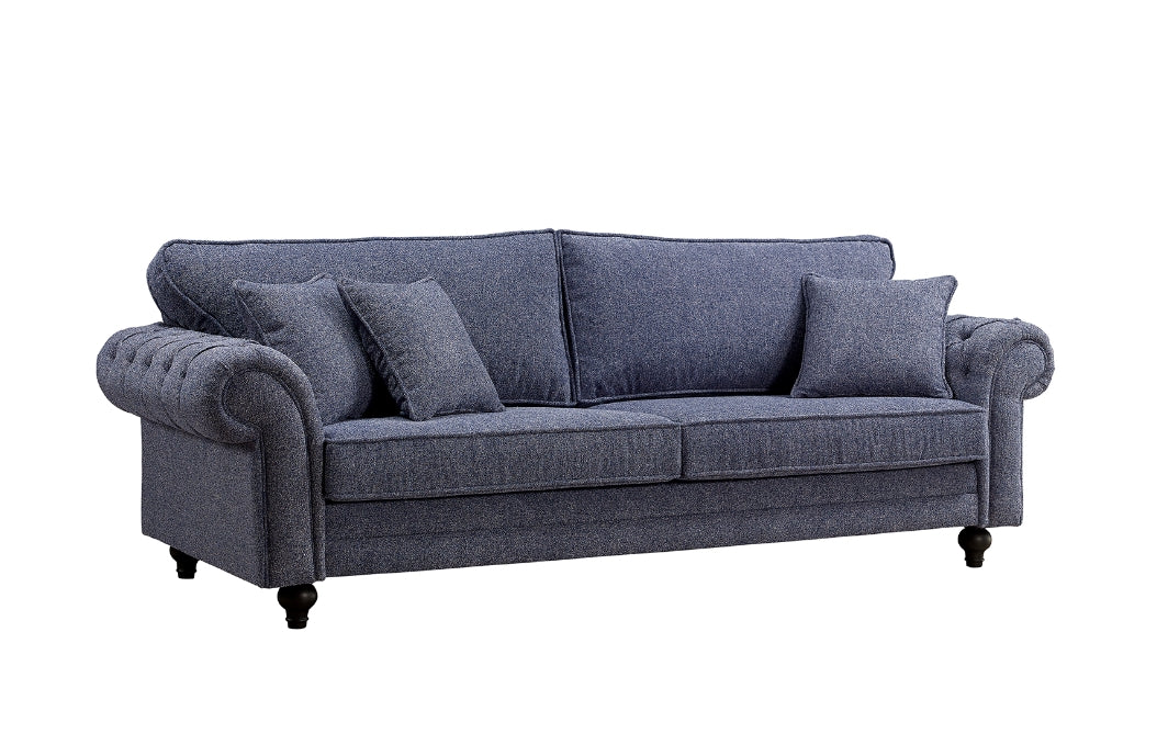 Chelsea Suite - (4 Seater & 3 Seater - Blue)
