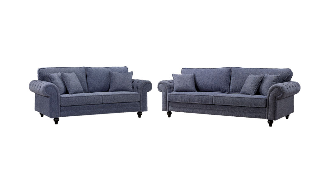 Chelsea Suite - (4 Seater & 3 Seater - Blue)