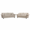 Chelsea Suite - (4 Seater & 3 Seater - Cream)