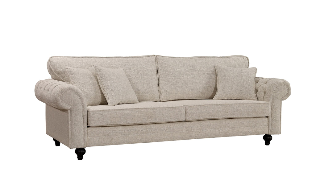 Chelsea Suite - (4 Seater & 3 Seater - Cream)