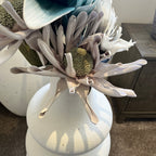 White Organic 3 Tier Resin Pot