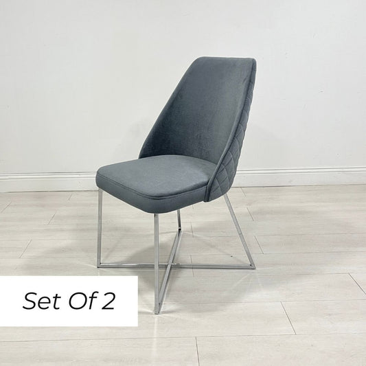 Vip Chair- Grey (Set of 2)