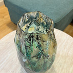 Gold and Green Twist Vase