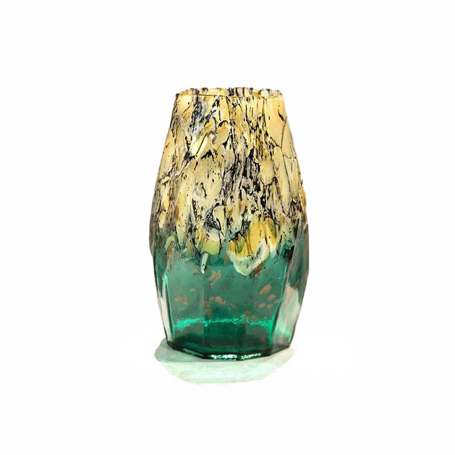 Gold and Green Twist Vase