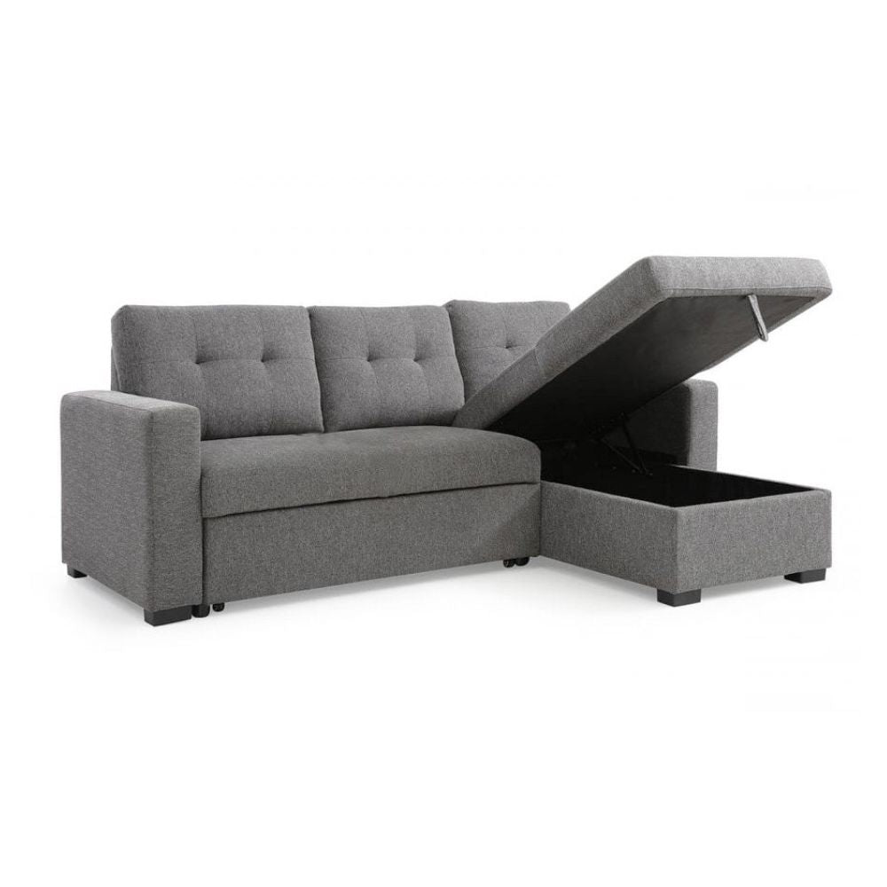 Lincoln Interchangeable Corner Sofa Bed - Grey