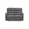 Taylor 2 Seater Recliner - Leather Air - Antique Grey