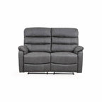 Taylor 2 Seater Recliner - Leather Air - Antique Grey