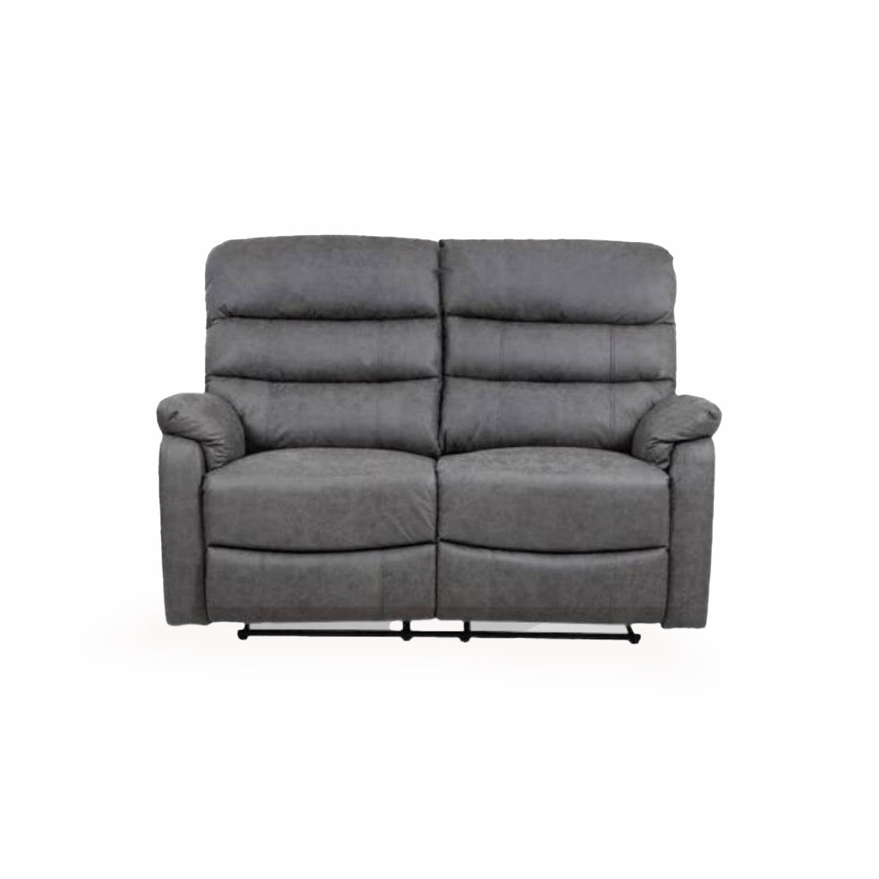 Taylor 2 Seater Recliner - Leather Air - Antique Grey