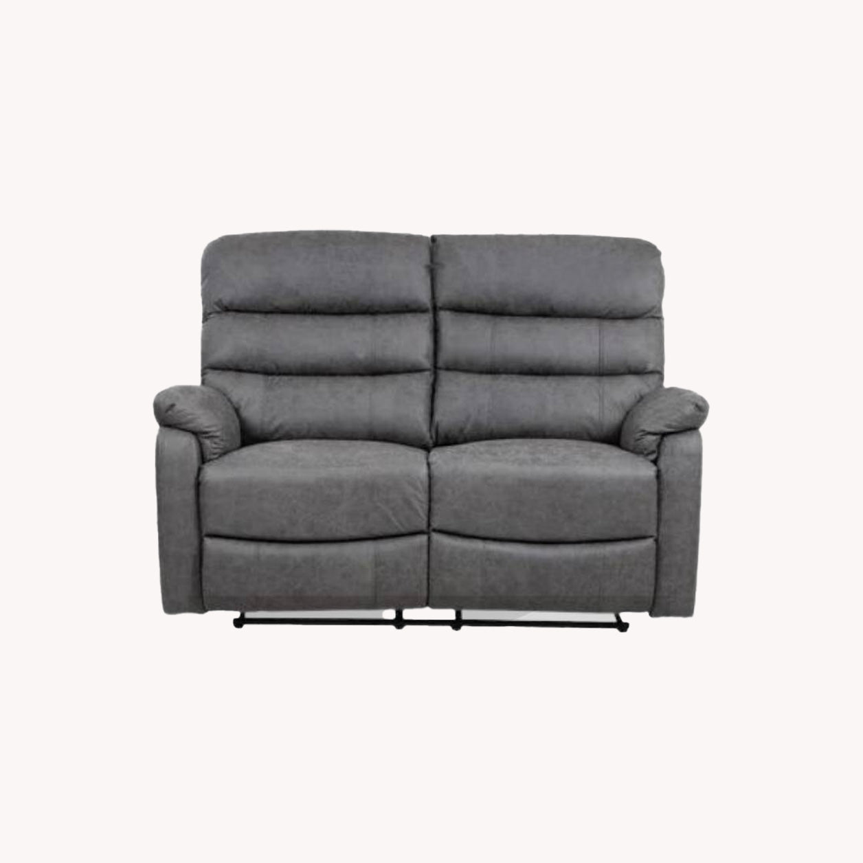 Taylor 2 Seater Recliner - Leather Air - Antique Grey