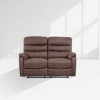 Taylor 2 Seater Recliner - Leather Air - Antique Brown