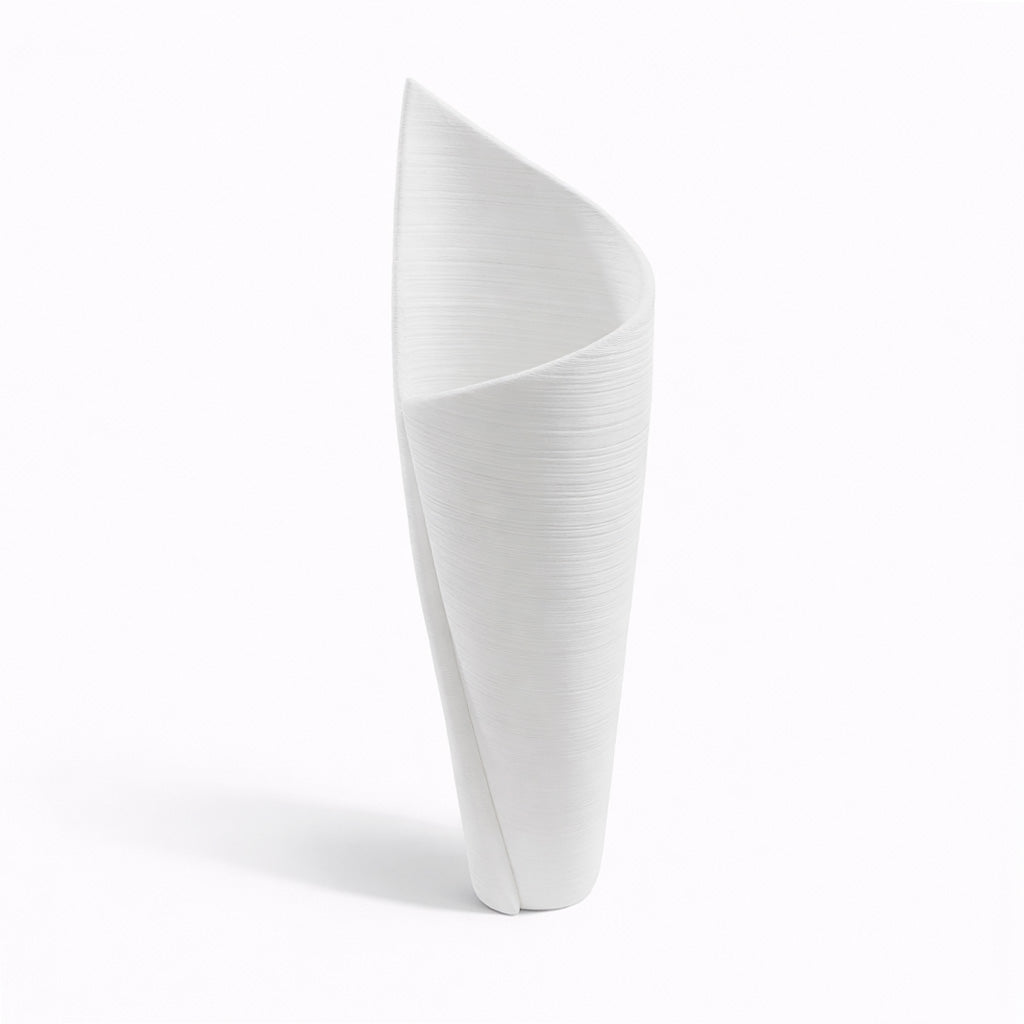 Ceramic White Wrap Vase