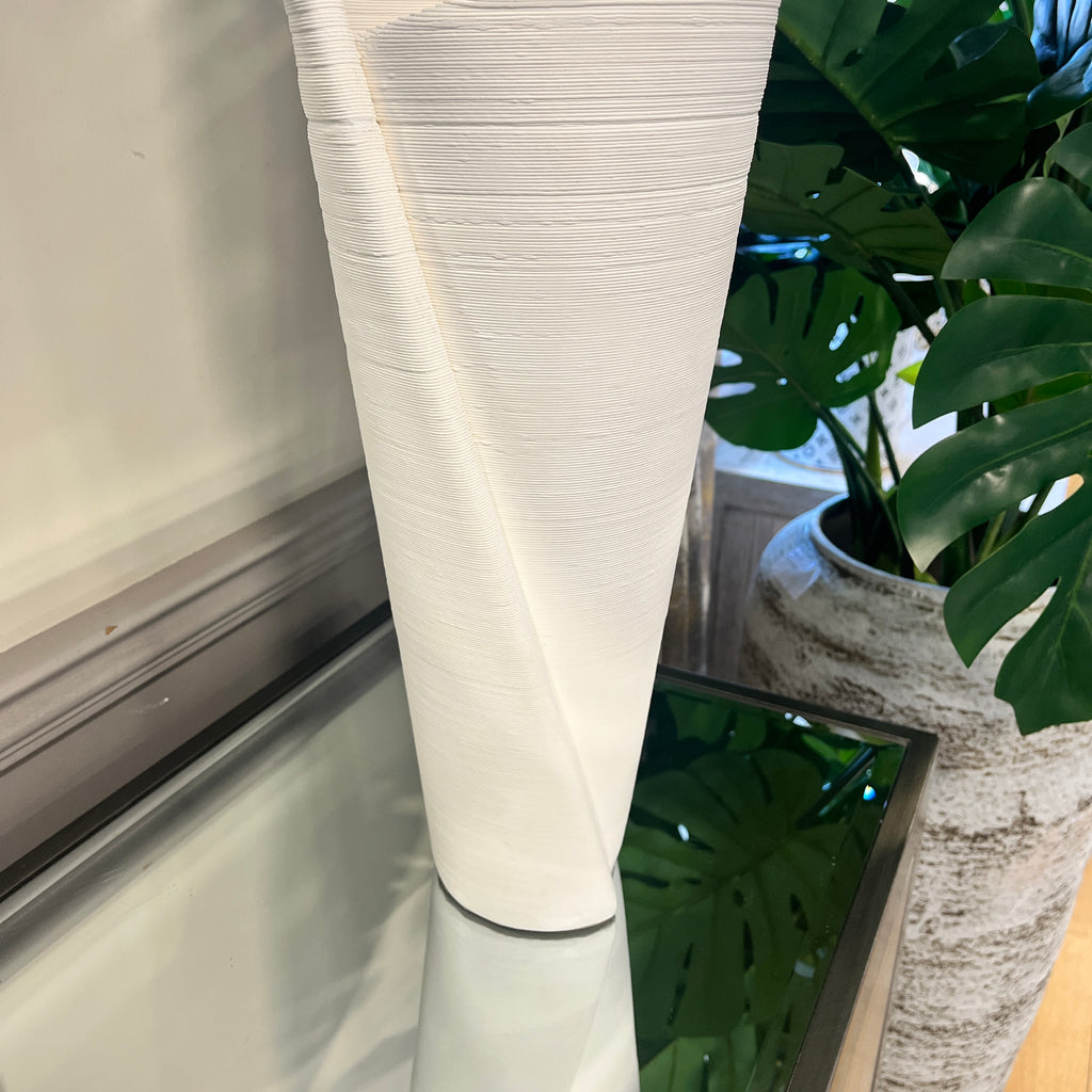 Ceramic White Wrap Vase