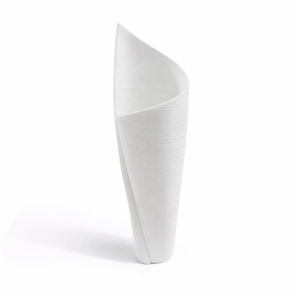 Ceramic White Wrap Vase