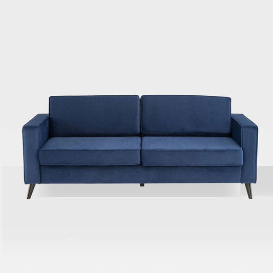 Cara 3 Seater Navy Blue Velvet Sofa