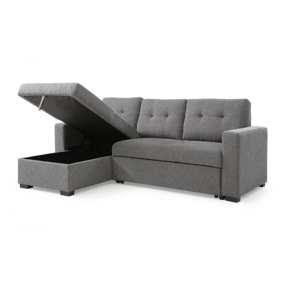 Lincoln Interchangeable Corner Sofa Bed - Grey