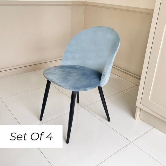 Lotus Dining Chair - Blue Mist  (Set of 4)