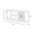 Frenso Silver Geometric TV Unit