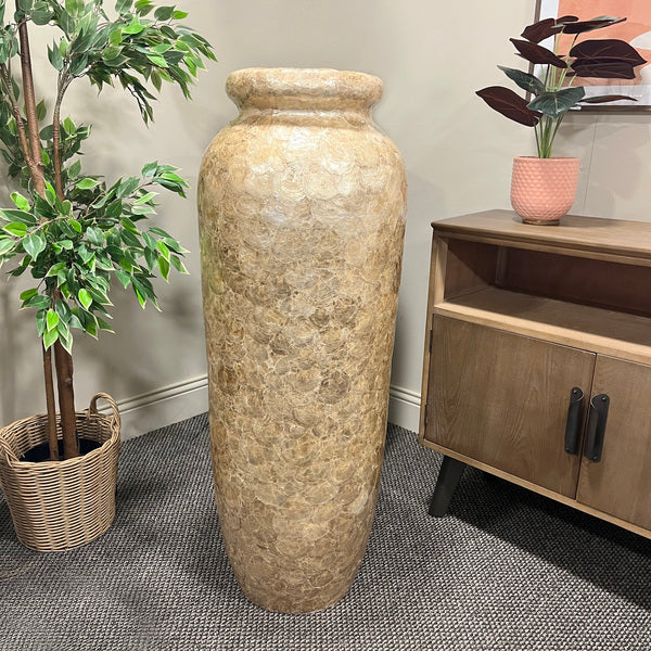 Tall Golden Pearl Vase 90cm