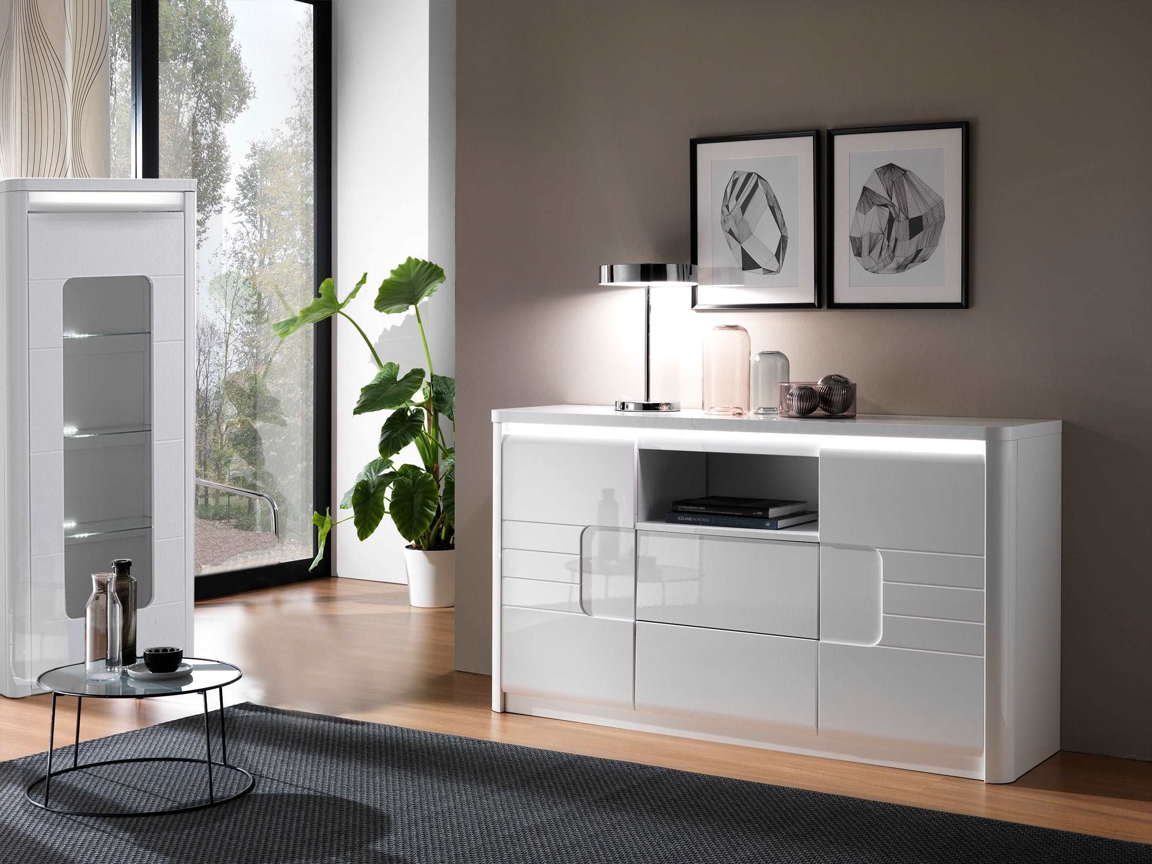 Bellini Cabinet Set - White Gloss