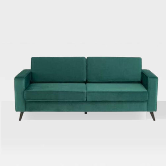 Cara 3 Seater Forest Green Velvet Sofa
