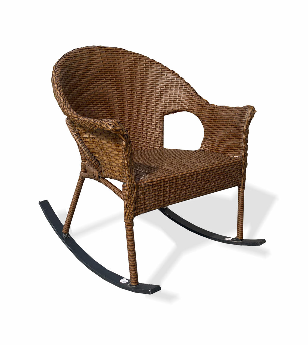 Rocking Rottan Chair Rattan Rocking Chair – Elegant Comfort for Relaxing Outdoors – Orchard Home