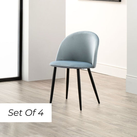 Lotus Dining Chair - Blue Mist  (Set of 4)