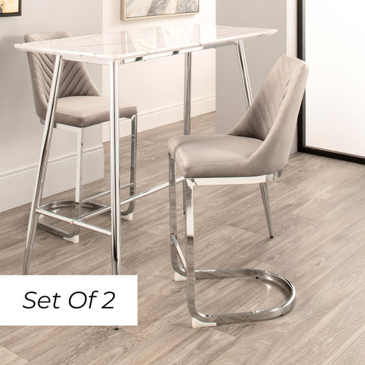 Wilton Breakfast Bar Stool - Grey (Set of 2)