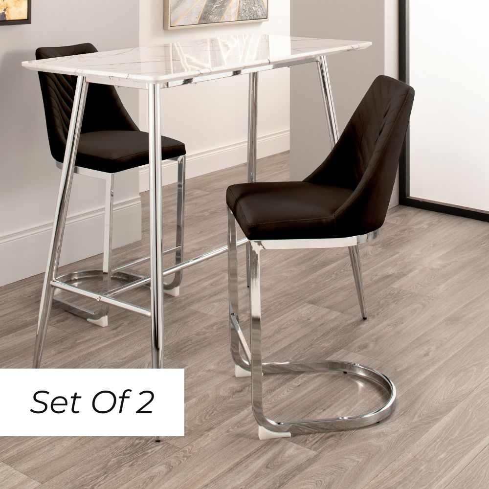 Wilton Breakfast Bar Stool - Black (Set of 2)