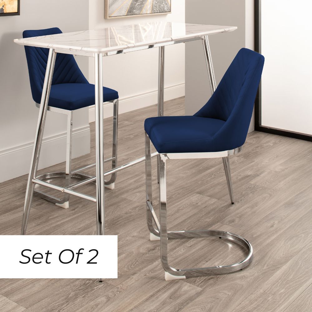 Wilton Breakfast Bar Stool - Blue (Set of 2)