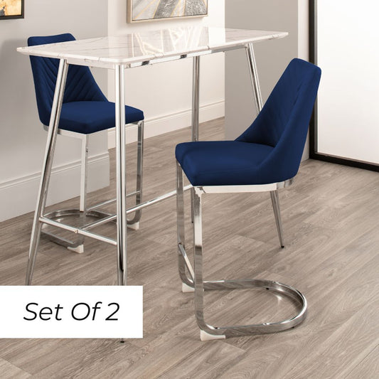 Wilton Breakfast Bar Stool - Blue (Set of 2)