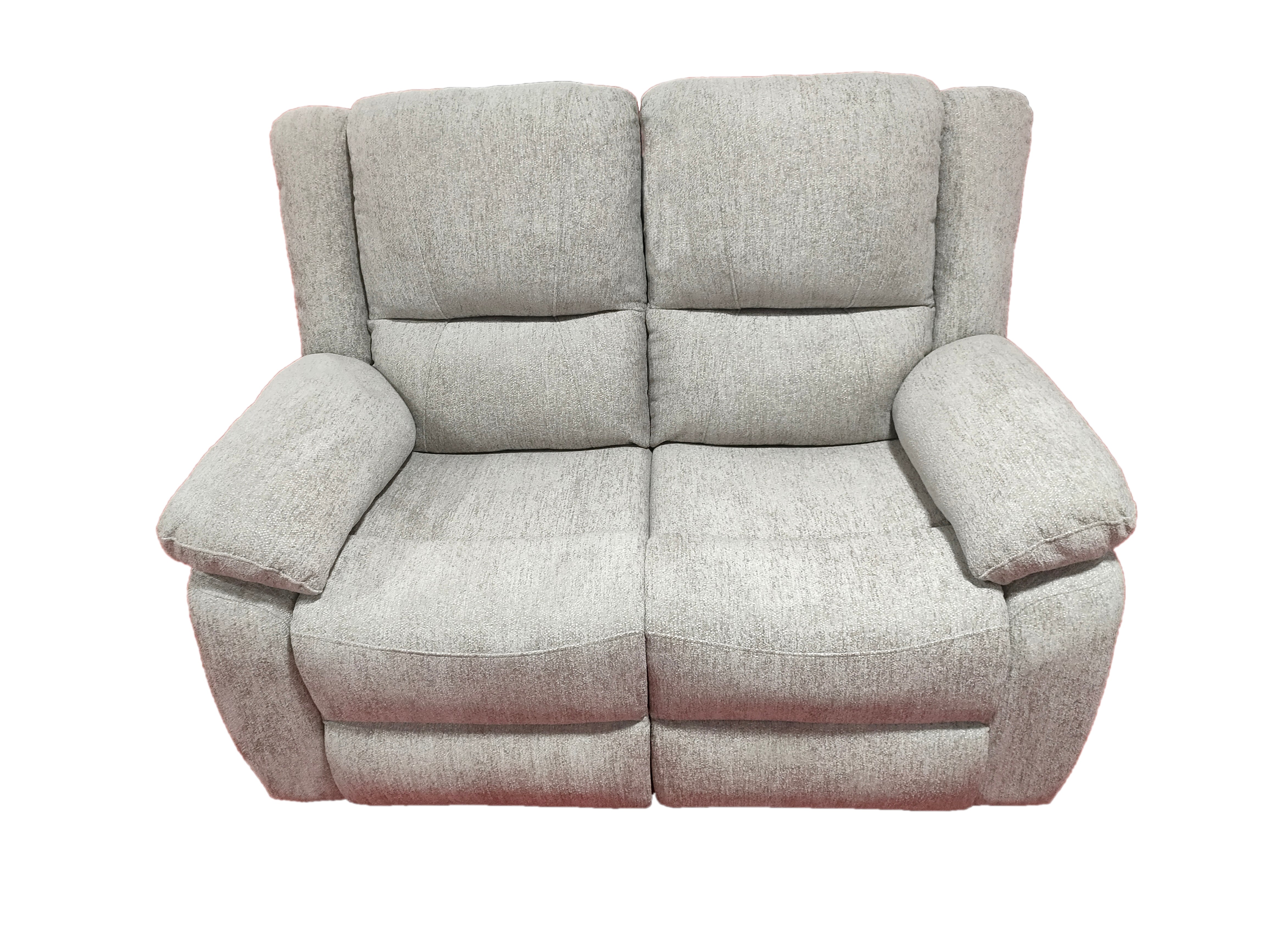 Austin 2 Seater Recliner Sofa -Light Grey