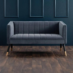 Jackson 2 Seater Navy Sofa