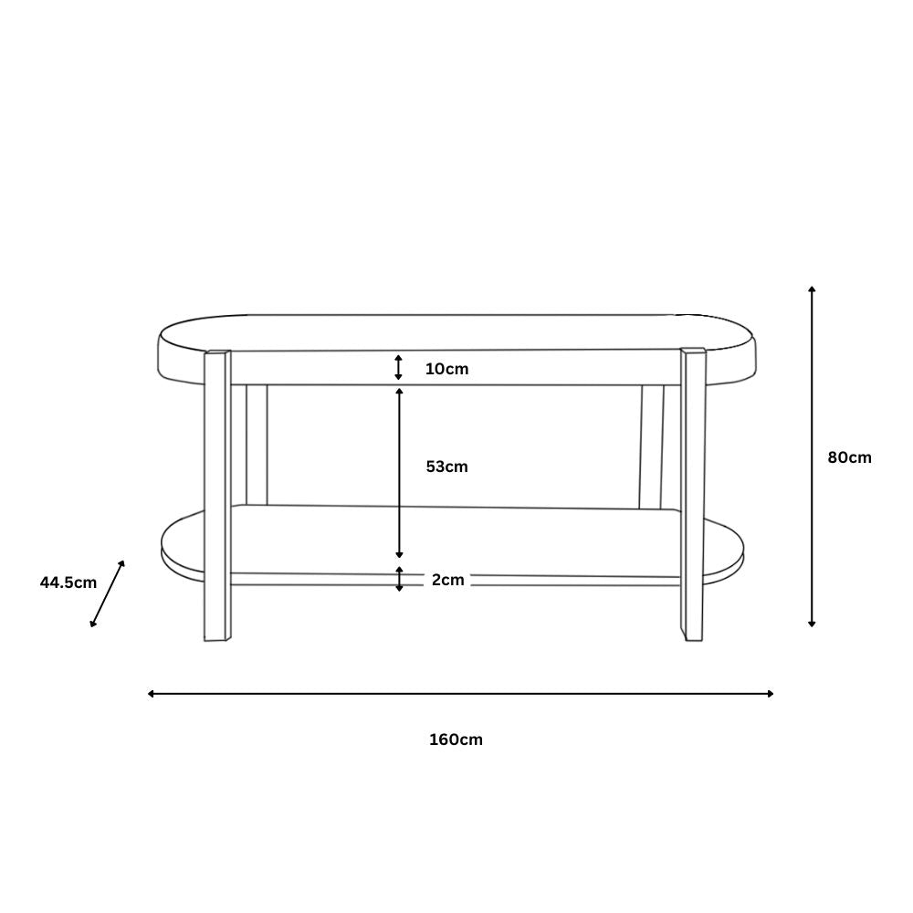 Amber Console Table