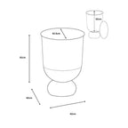 Antique Brass Storage Table