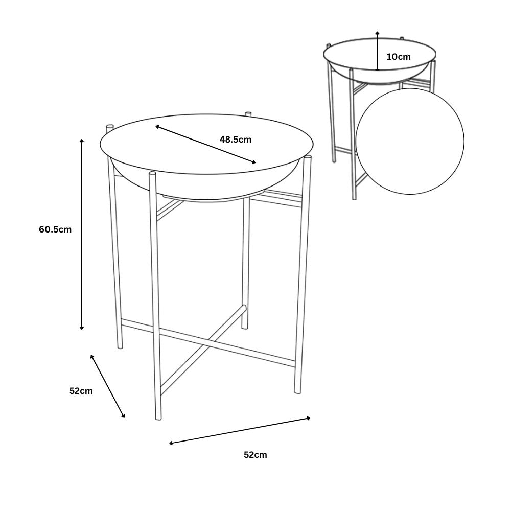 Aster Storage Side Table